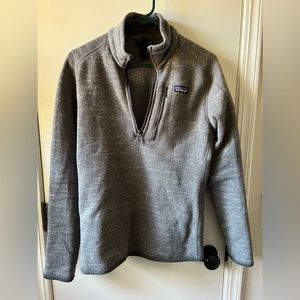 Patagonia Better Sweater 1/4 Zip Gray Mens Small